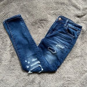 American Eagle Distressed Jegging EUC